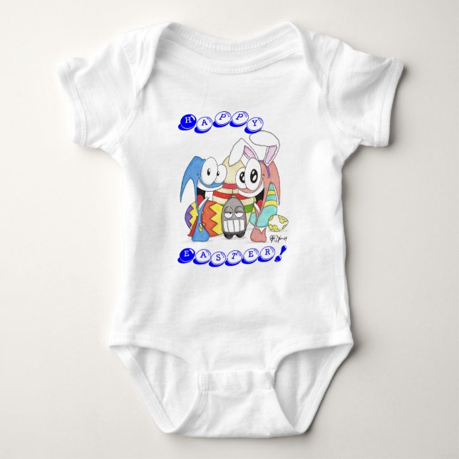 T-shirt Slug super e páscoa do mandril (Frente)
