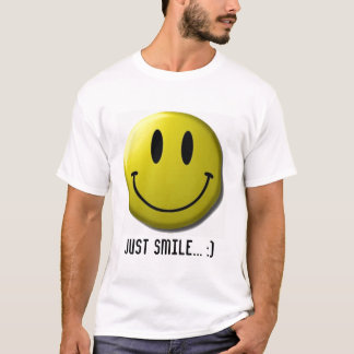 T-shirt smiley face, apenas sorriso…:)