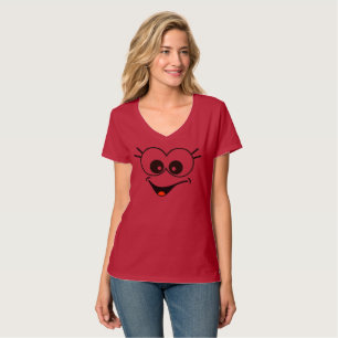 T-Shirt Smiley face engraçado