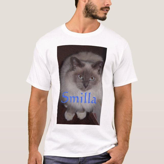 T-shirt Smilla o gato de Birman (Frente)