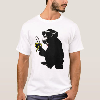 T-shirt smoking genial monkey