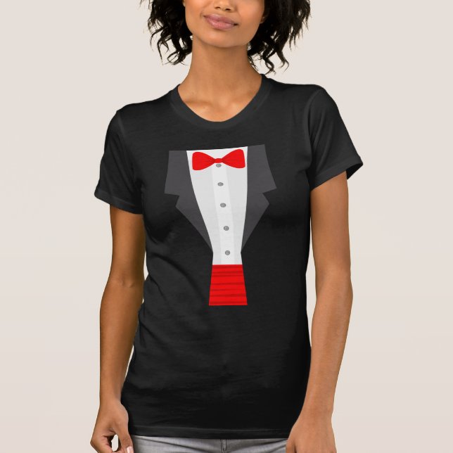 T-shirt smoking vermelho (Frente)