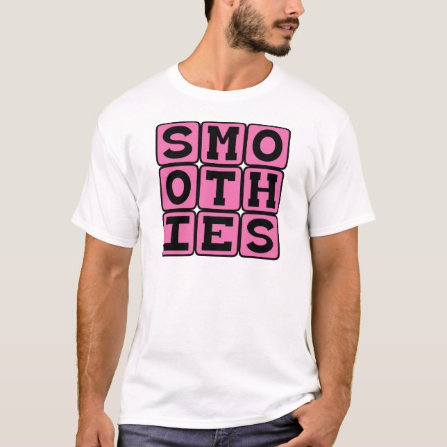 T-shirt Smoothies, Bebidas Saudáveis de Fruta (Frente)