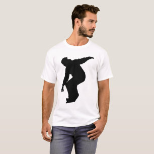 T-shirt Snowboarder Silhouette