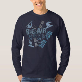 T-shirt Snowboarding grande do ar