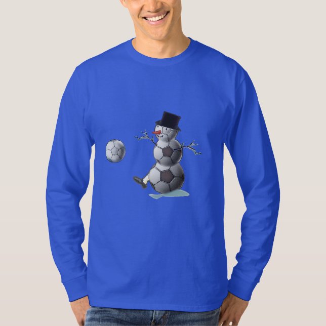 T-shirt Snowman de Futebol (Frente)