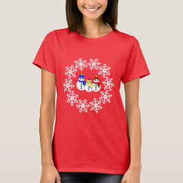 T-Shirt Snowmen de Natal