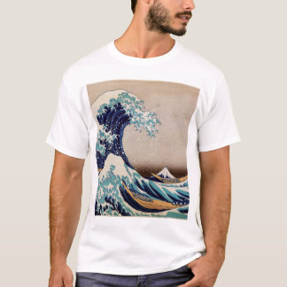 T-shirt Sob a grande onda fora de Kanagawa