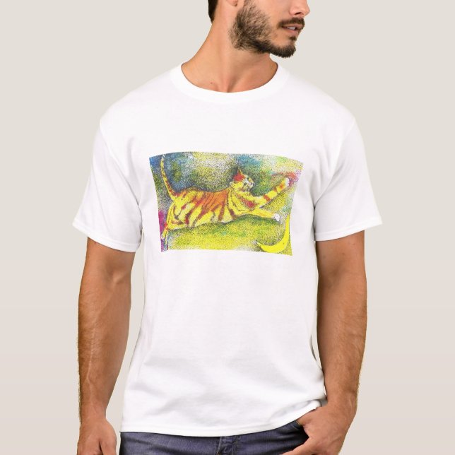T-shirt sobre a lua (Frente)