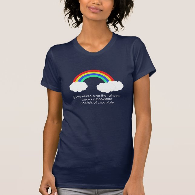 T-shirt Sobre as mulheres do arco-íris (escuras) (Frente)