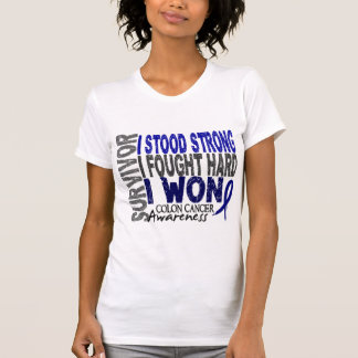 T-shirt Sobrevivente 4 do cancro do cólon