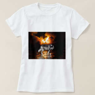 T-shirt "Sobrevivente" Cinza Lobo Presente