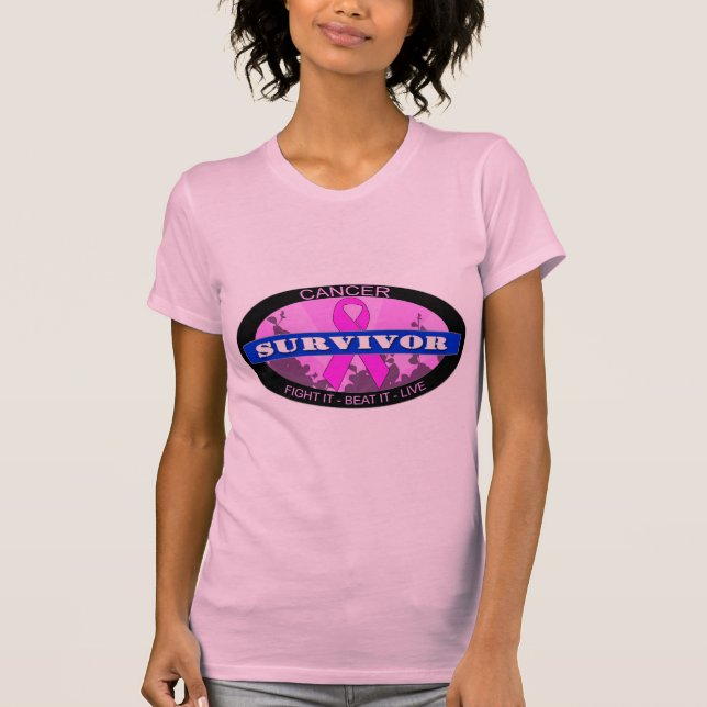 T-shirt Sobrevivente de câncer (Frente)