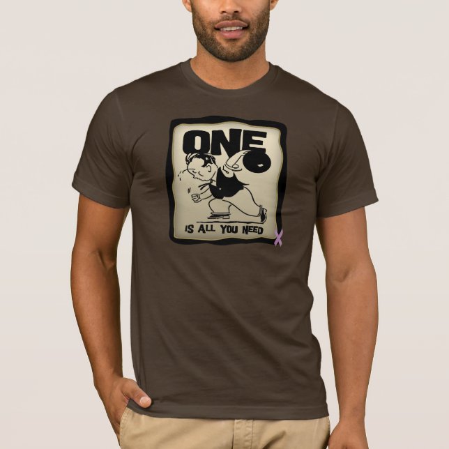 T-shirt Sobrevivente de câncer Testicular engraçado (Frente)