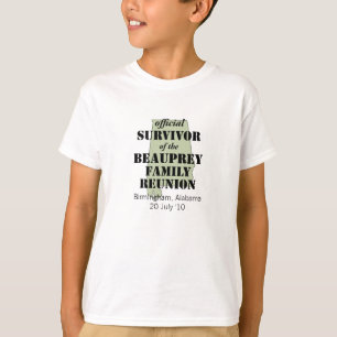 T-shirt Sobrevivente de Reunião Familiar do Alabama (verde