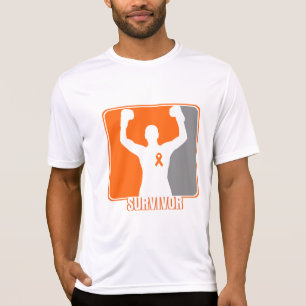 T-shirt Sobrevivente de vencimento do cancer da leucemia