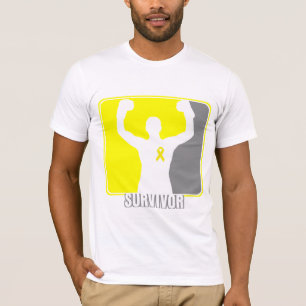 T-shirt Sobrevivente de vencimento do cancer Testicular