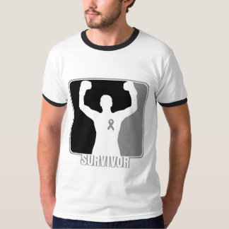 T-shirt Sobrevivente de vencimento do cancro cerebral