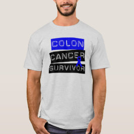 T-shirt Sobrevivente do cancro do cólon