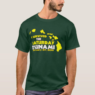 T-shirt Sobrevivente do tsunami de sábado