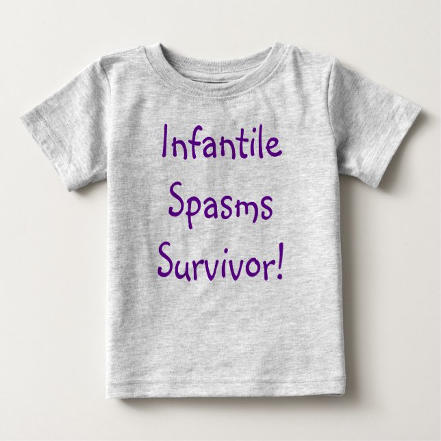T-shirt Sobrevivente infantil dos espasmos! (Frente)