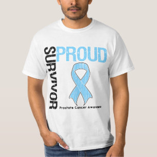 T-shirt Sobrevivente orgulhoso - cancro da próstata