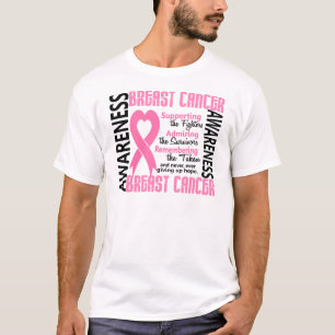 T-shirt Sobreviventes dos lutadores tomados o cancro da