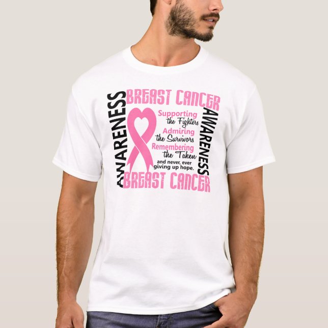T-shirt Sobreviventes dos lutadores tomados o cancro da (Frente)