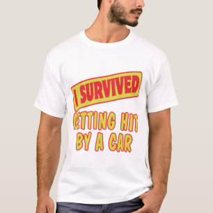 T-SHIRT SOBREVIVI SENDO ATINGIDO POR UM CARRO