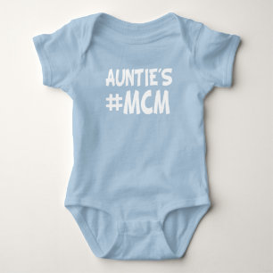 T-shirt sobrinho engraçado do bebê da tia MCM