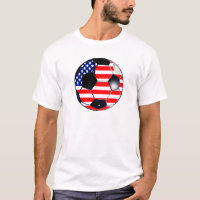 Soccer Ball Flag-USA O MUSEUM Oferece Transp