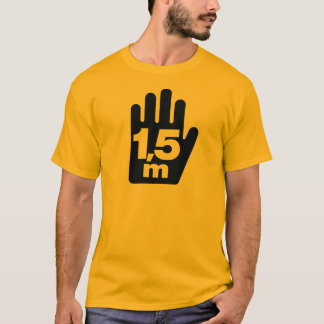 T-Shirt social "1,5 m" - GRÁFICO GRANDE