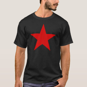 T-shirt Socialista comunista da estrela vermelha