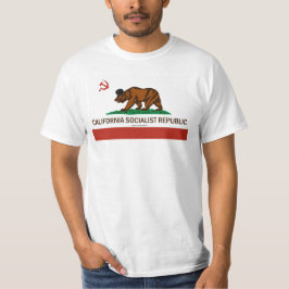 T-shirt socialista da república de Califórnia