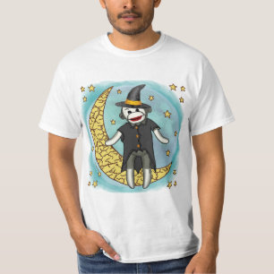 t-shirt Sock Monkey Witch