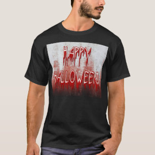 T-shirt Sofre Feliz Dia das Bruxas, Sangue é feito de ado