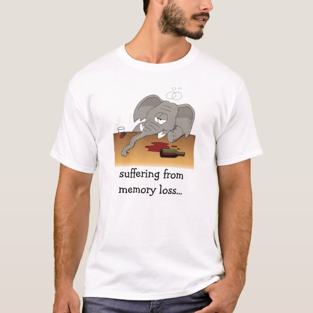 T-shirt sofrimento da perda de memória… (Frente)