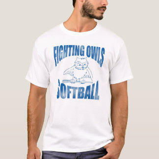 T-shirt Softball de combate das corujas