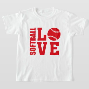 T-shirt Softball Love, Softball