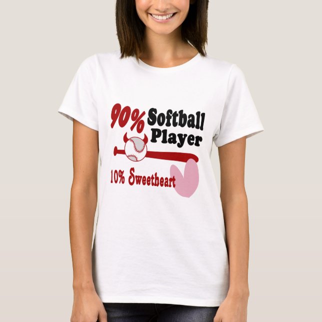T-shirt Softball Sweetheart (Frente)