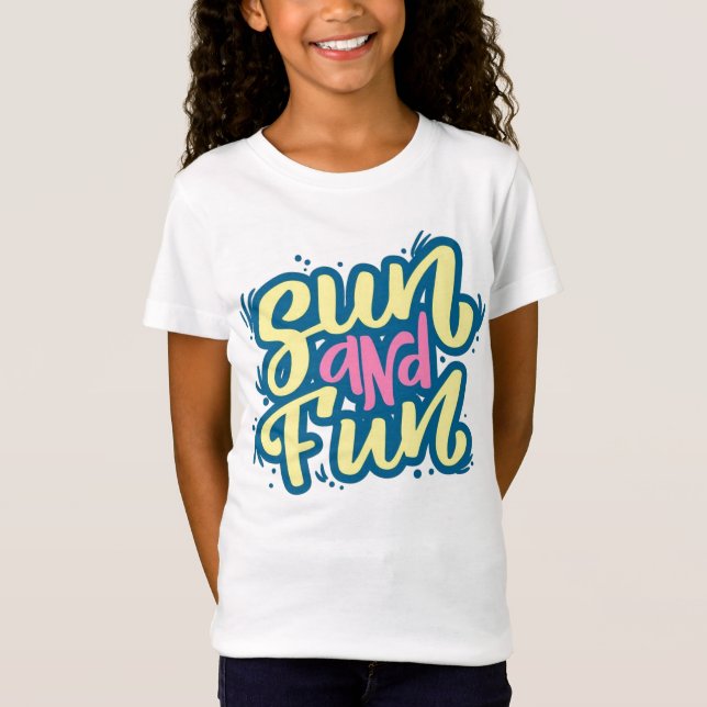 T-Shirt Sol e Divertido (Frente)