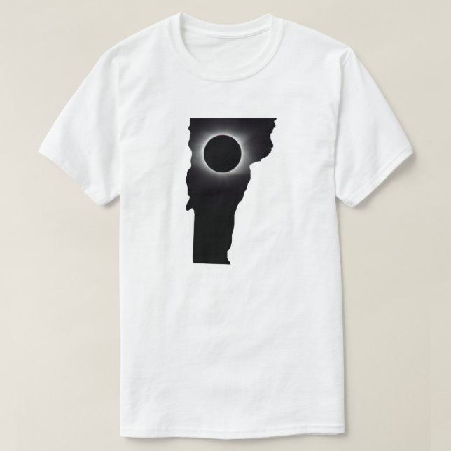 T-Shirt Solar Eclipse Vermont Total 2024 (Frente do Design)