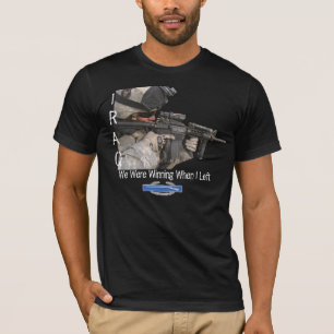T-shirt Soldado de Iraque, nós estávamos ganhando quando