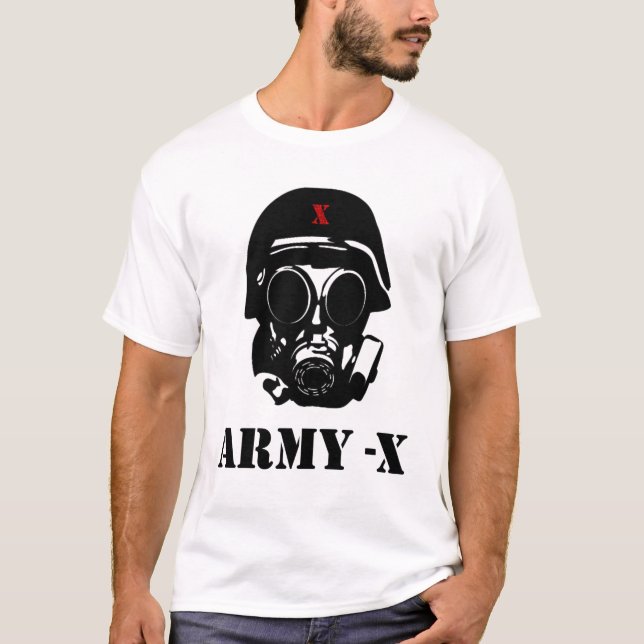 T-shirt Soldado X do Exército (Frente)