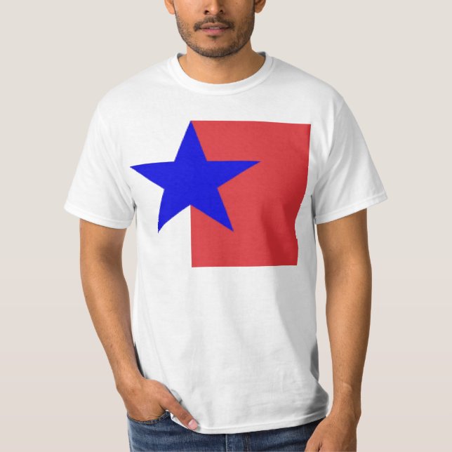 T-shirt solitário da estrela (Frente)
