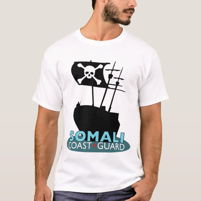 T-shirt somaliano da guarda costeira (Frente)