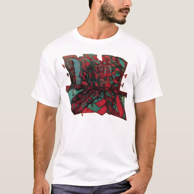 T-shirt sombra da cidade (Frente)