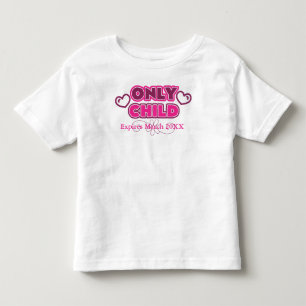 T-shirt Somente Criança Expira 20XX