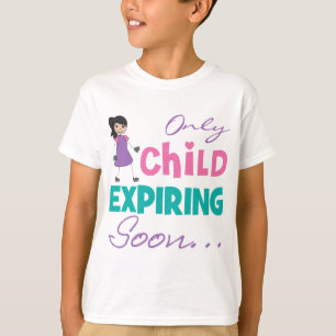 T-shirt Somente Criança Expirando Em Breve