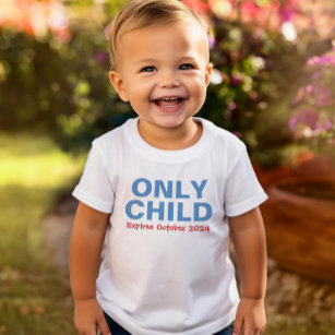 T-shirt Somente Criança Expirando Funny Blue Big Brother